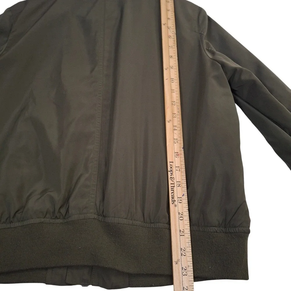 Levis Jacket Mens Large Green MA-1 Flight Military Army Flyers Bomber